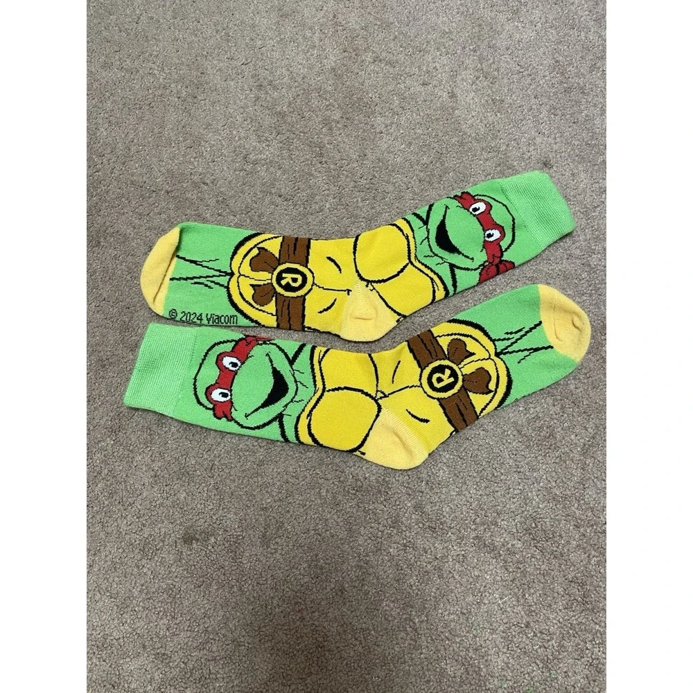 Nickelodeon Teenage Mutant Raphael Ninja‎ Turtles Adult Crew Socks
